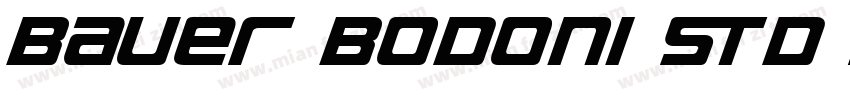 Bauer Bodoni Std Rom字体转换